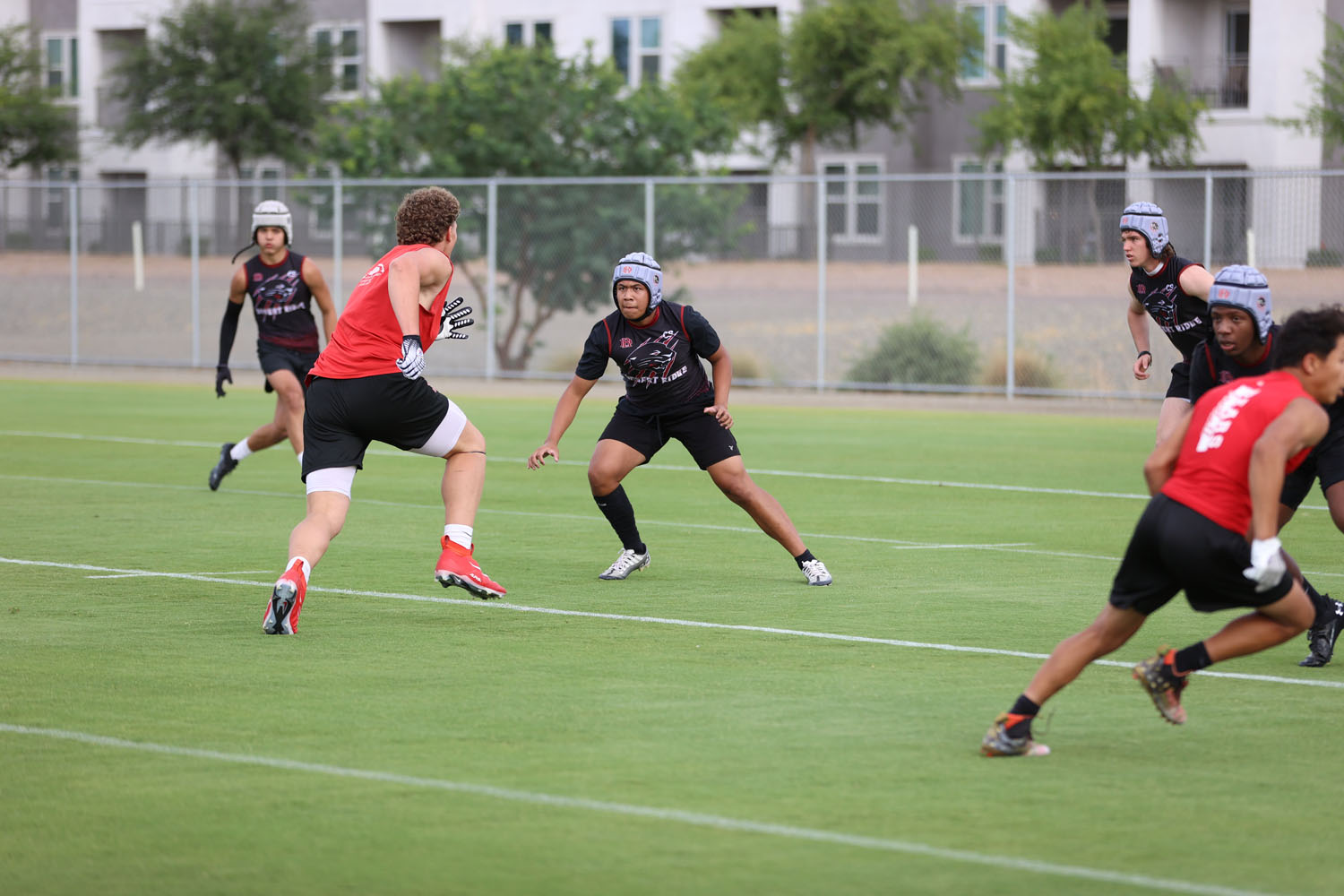 DRHS defense covering the receivers