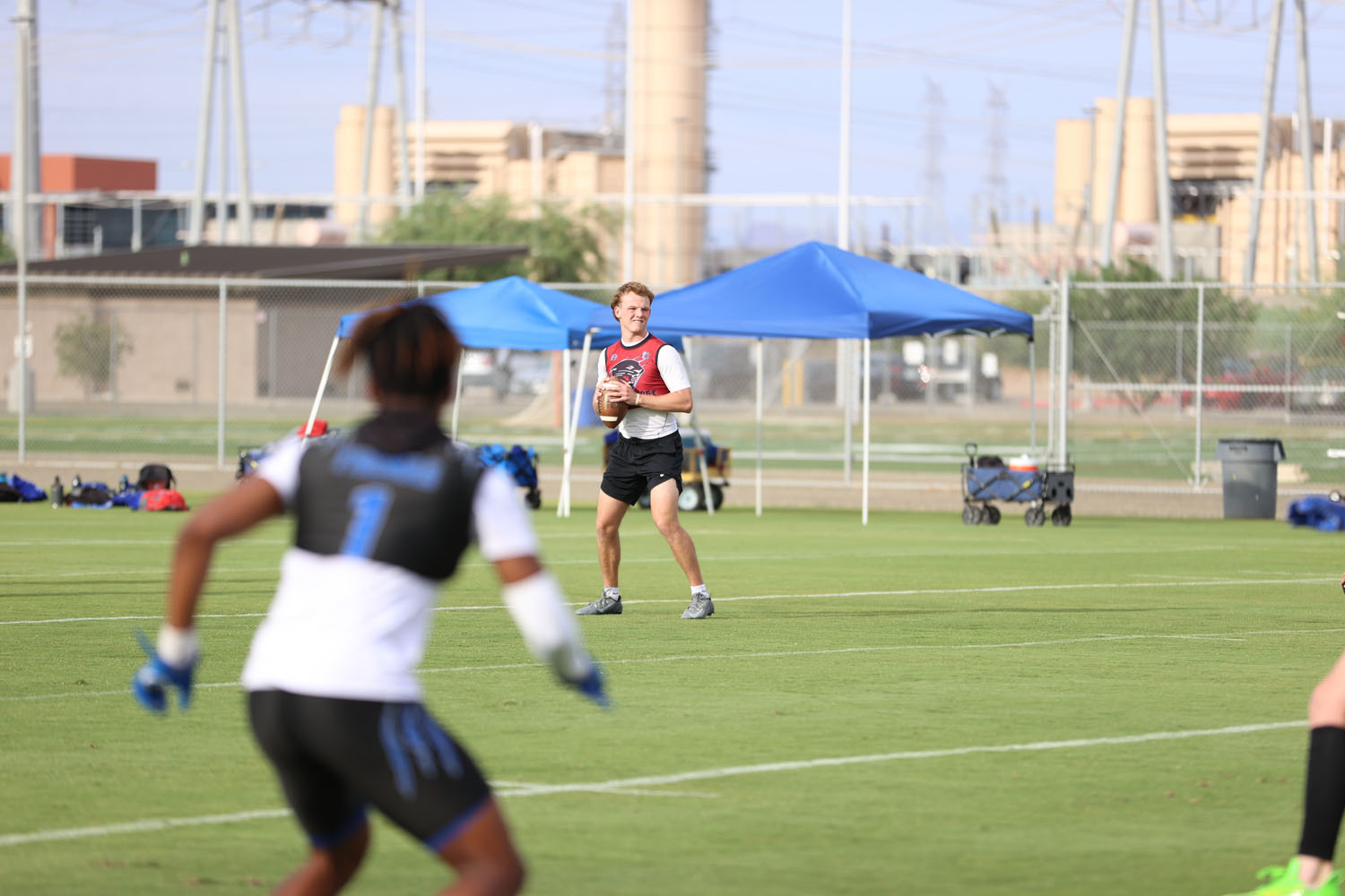 QB looking for an open receiver