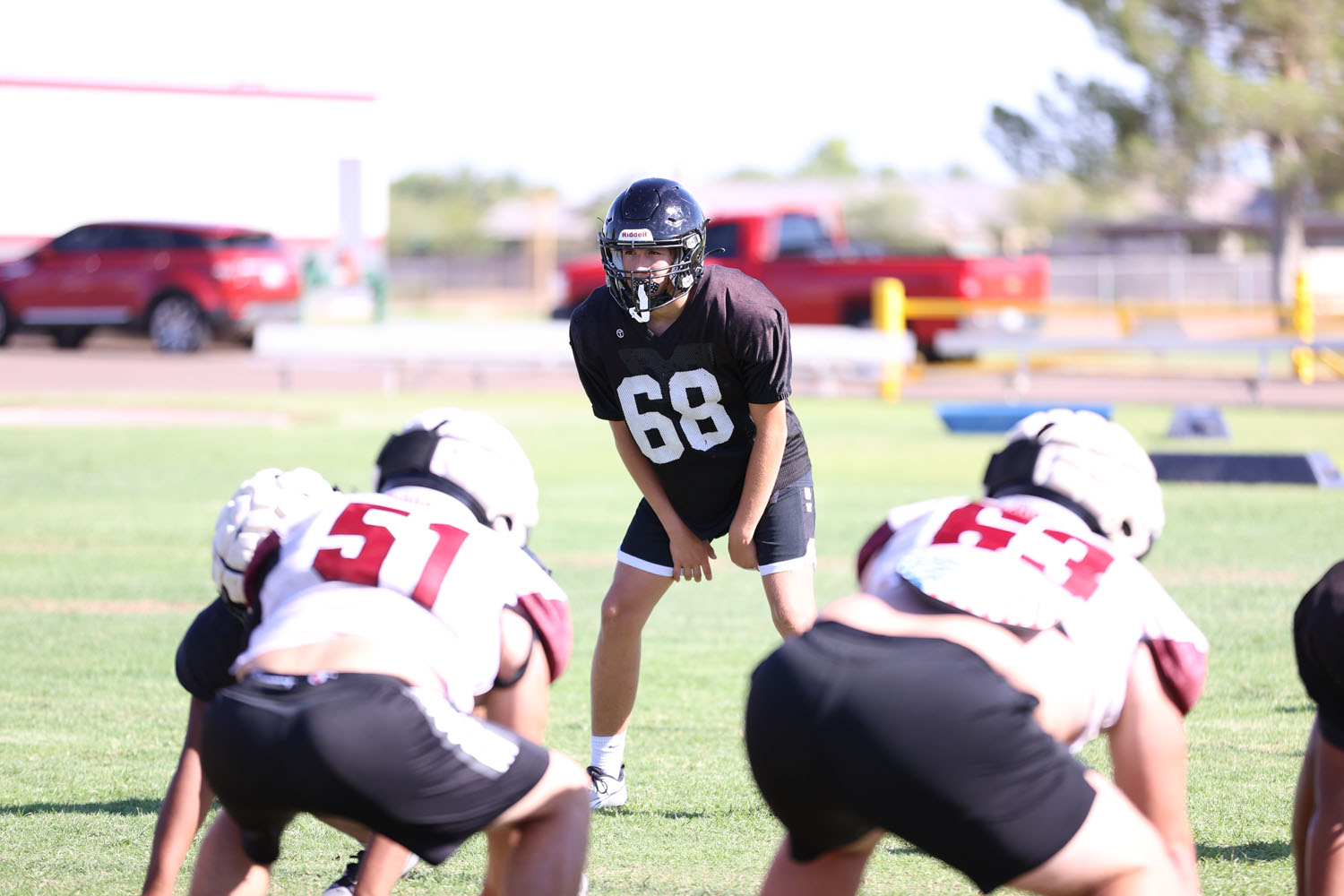 Brett focused on his assignment