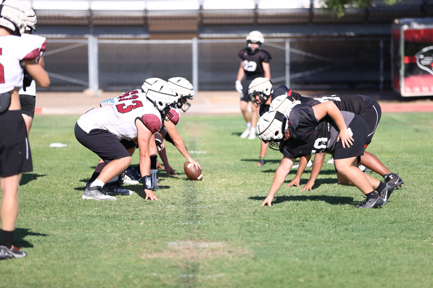 Both sides of the ball ready